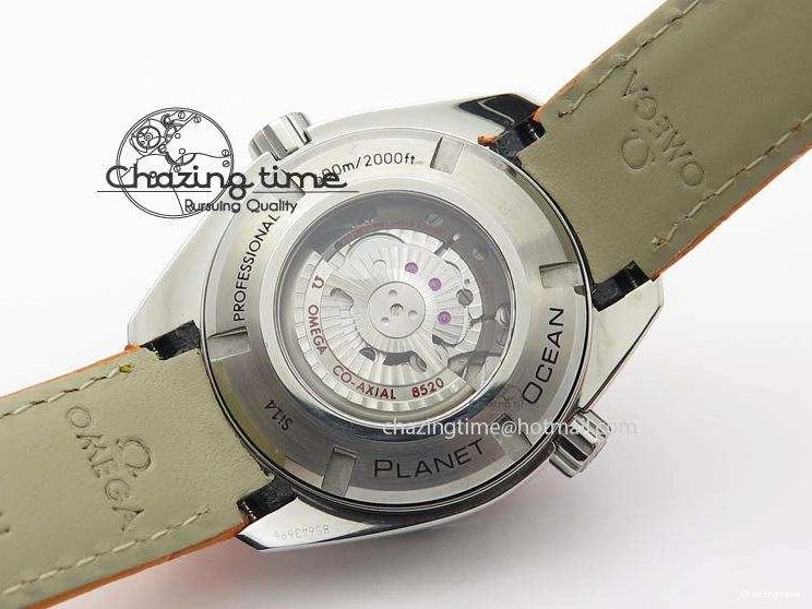 0313 Reliable Planet Ocean Professional SS V6F 37mm Ladies Orange Bezel On Orange Leather Strap A 8255